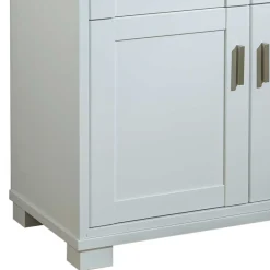 Wohnen 85x117x44 Scandi Chic Sekretär in Weiß - Pray