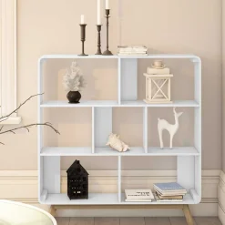 Wohnen 122x126x29 Scandi Regal mit abgerundeten Ecken - Kolreva