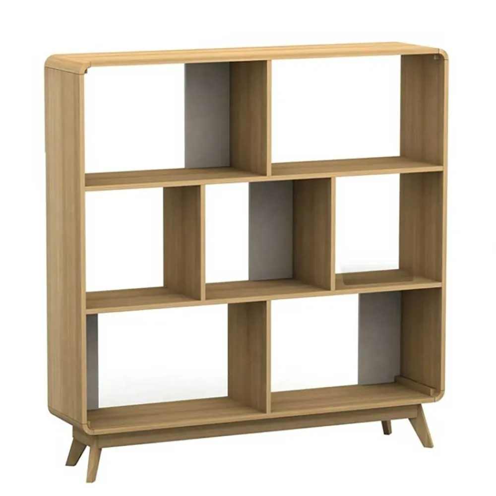 Wohnen Skandinavische Möbel|Wohnzimmer-Regale*122x126x29 Scandi Standregal in Natur - Jendren