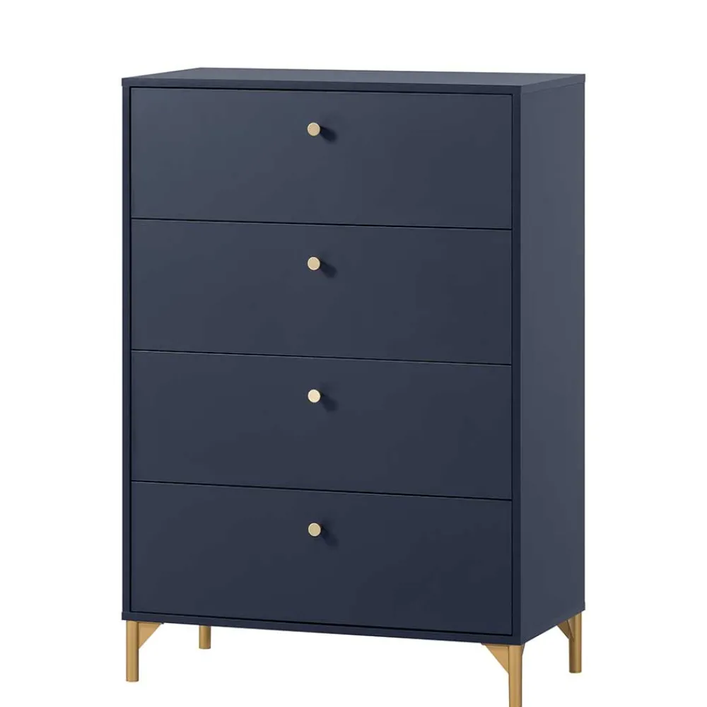 Wohnen 80x117x40 Schlafzimmer Hochkommode elegant - Inbano