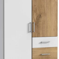 Wohnen Jugendzimmerschränke*91x199x58 Schlafzimmerschrank mit Metallgriffen - Calassina