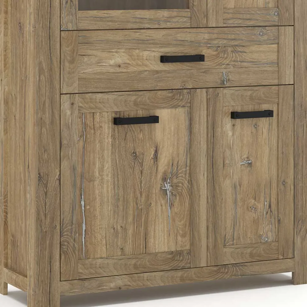 Wohnen 110x200x40 Schrank in Eiche Dunkel - Yoziska