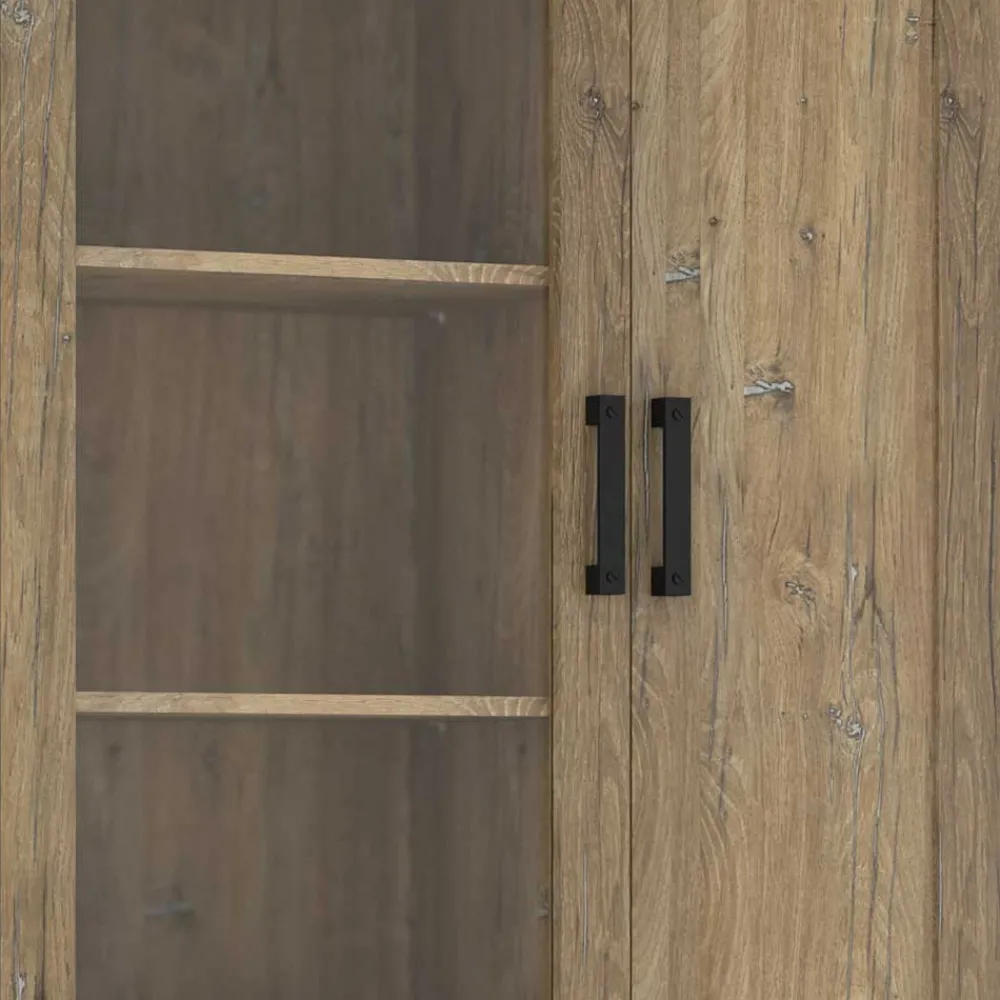 Wohnen 110x200x40 Schrank in Eiche Dunkel - Yoziska