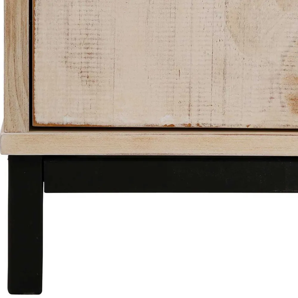 Wohnen 110x140x39 Schrank mit 3 Türen & 3 Fächern - Pseino