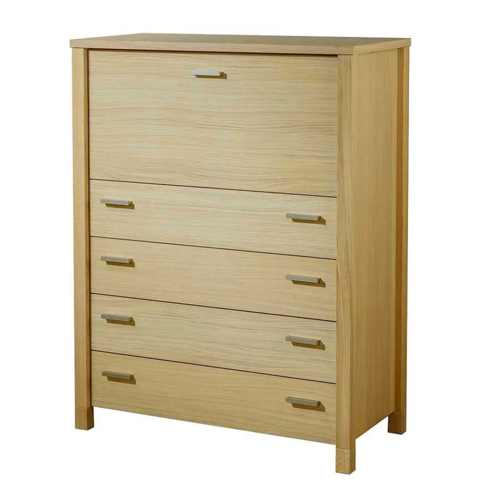 Wohnen 85x110x43 Schrank mit Schreibklappe - Settsura