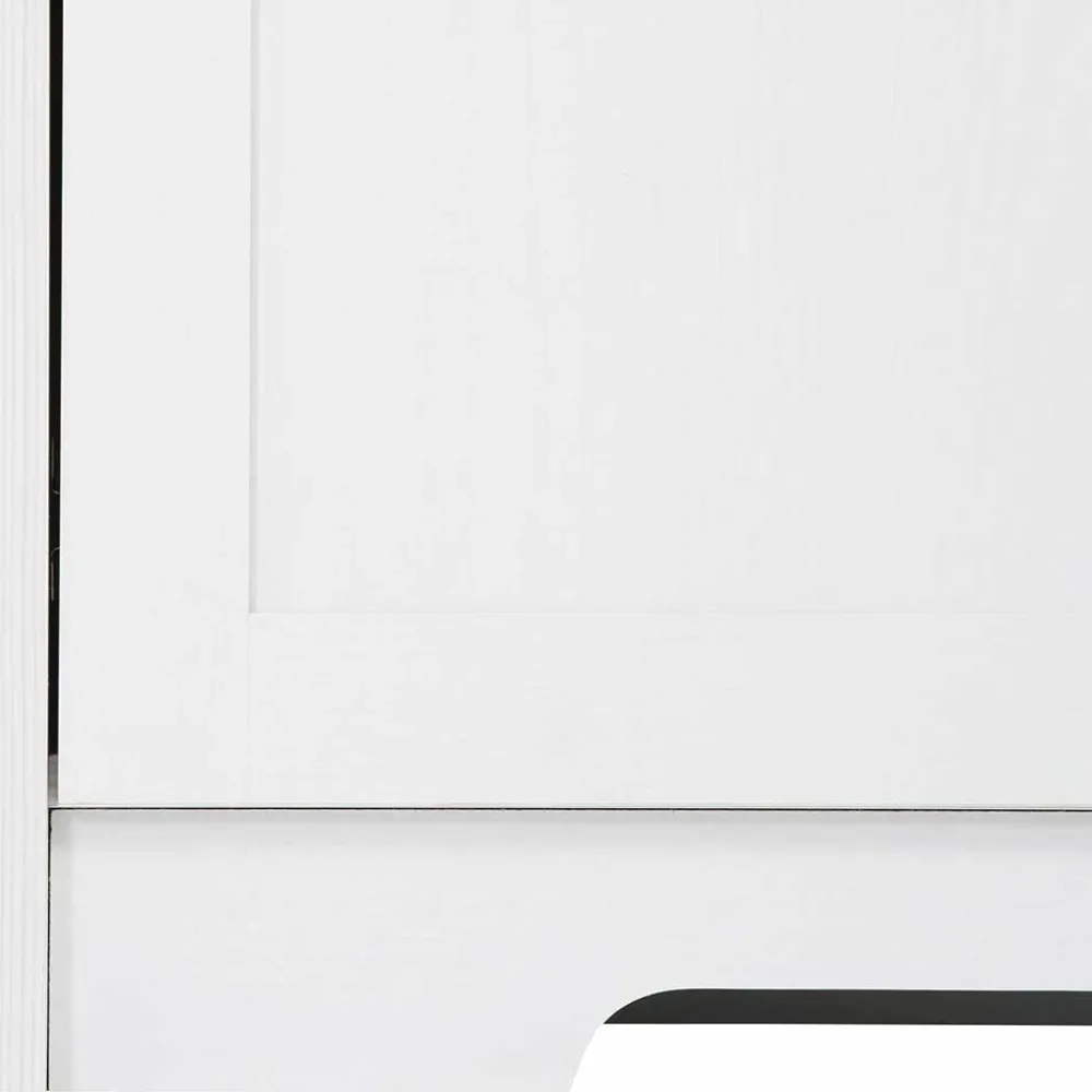 Wohnen 81x116x39 Schreibschrank Sekretär in Weiß - Akedra