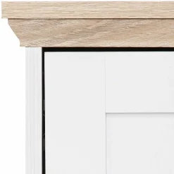 Wohnen 81x116x39 Schreibschrank Sekretär in Weiß - Akedra