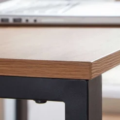 Wohnen Bürotische*120x76x60 Schreibtisch in Eiche & Schwarz - Tiorondo