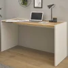 Wohnen 143x77x63 Schreibtisch in Wildeiche NB & Weiß - Nonessia
