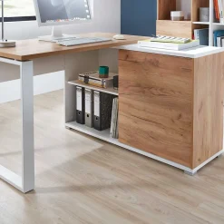 Wohnen Bürotische*120x75x117 Schreibtisch mit Anbauregal - Situatica