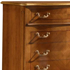 Wohnen Küchenschränke|Italienische Möbel*101x100x46 Schubladen-Kommode in Nussbaum - Aciara