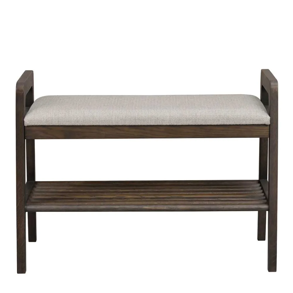 Wohnen Schuhschränke|Garderobenbänke*75x55x40 Schuhbank in Eiche Dunkelbraun - Cora