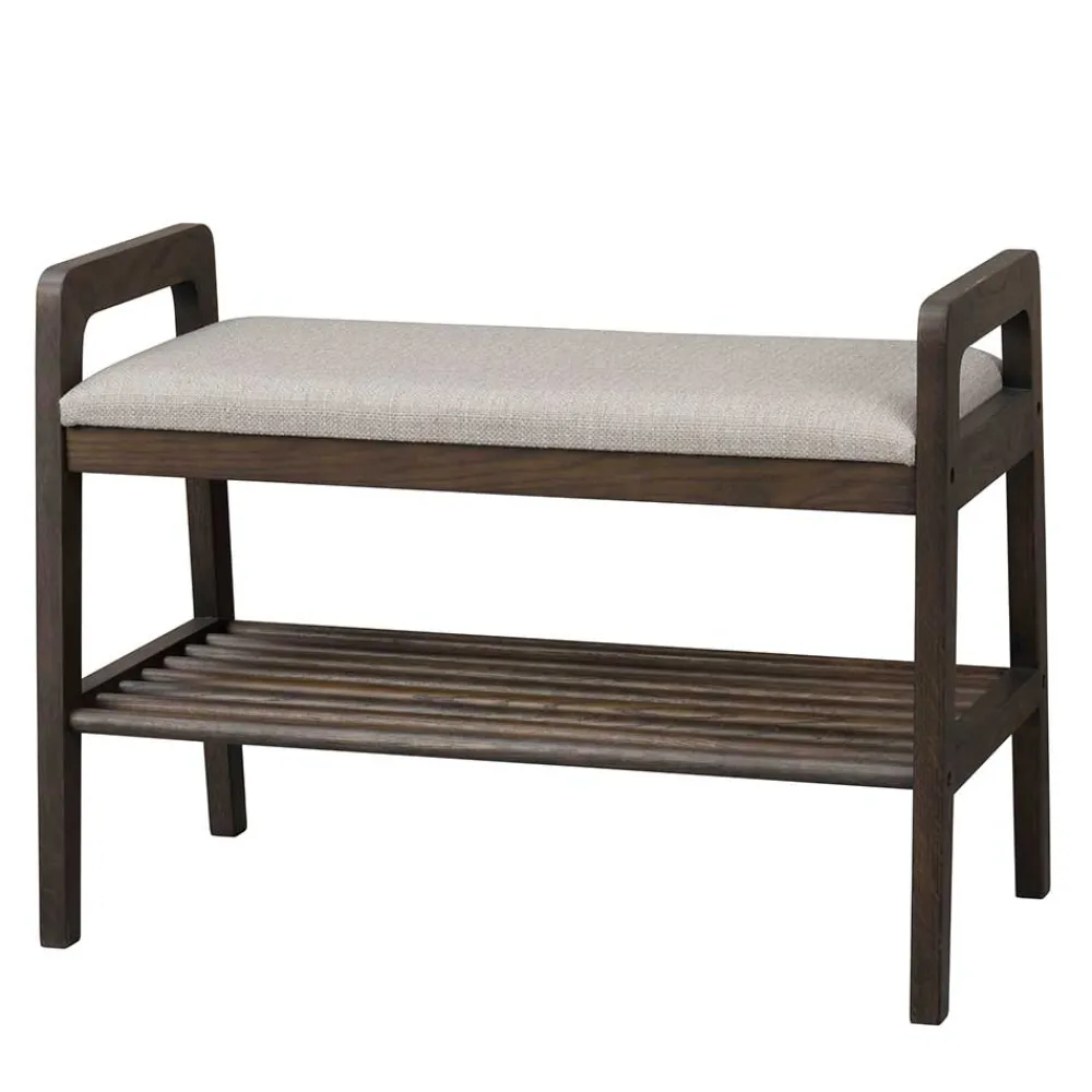 Wohnen Schuhschränke|Garderobenbänke*75x55x40 Schuhbank in Eiche Dunkelbraun - Cora