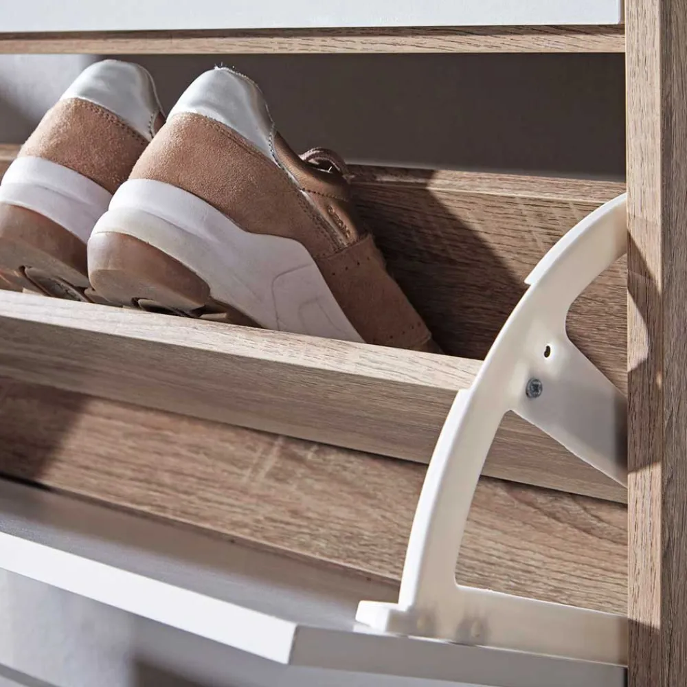 Wohnen Schuhschränke*80x95x24 Schuhkommode mit zwei Klappen & Schublade - Crimera