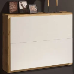 Wohnen 106x83x27 Schuhschrank mit zwei Schuhklappen - Sua