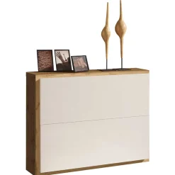 Wohnen 106x83x27 Schuhschrank mit zwei Schuhklappen - Sua