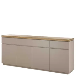 Wohnen 200x86x40 Sideboard Anrichte in Taupe & Akazie - Anja