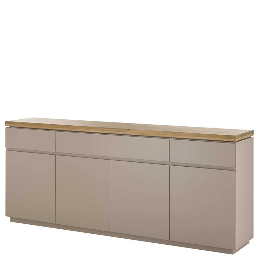 Wohnen 200x86x40 Sideboard Anrichte in Taupe & Akazie - Anja