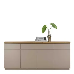 Wohnen 200x86x40 Sideboard Anrichte in Taupe & Akazie - Anja