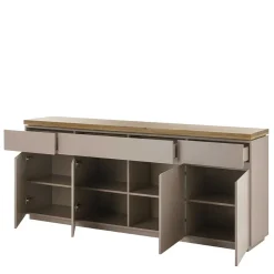 Wohnen 200x86x40 Sideboard Anrichte in Taupe & Akazie - Anja