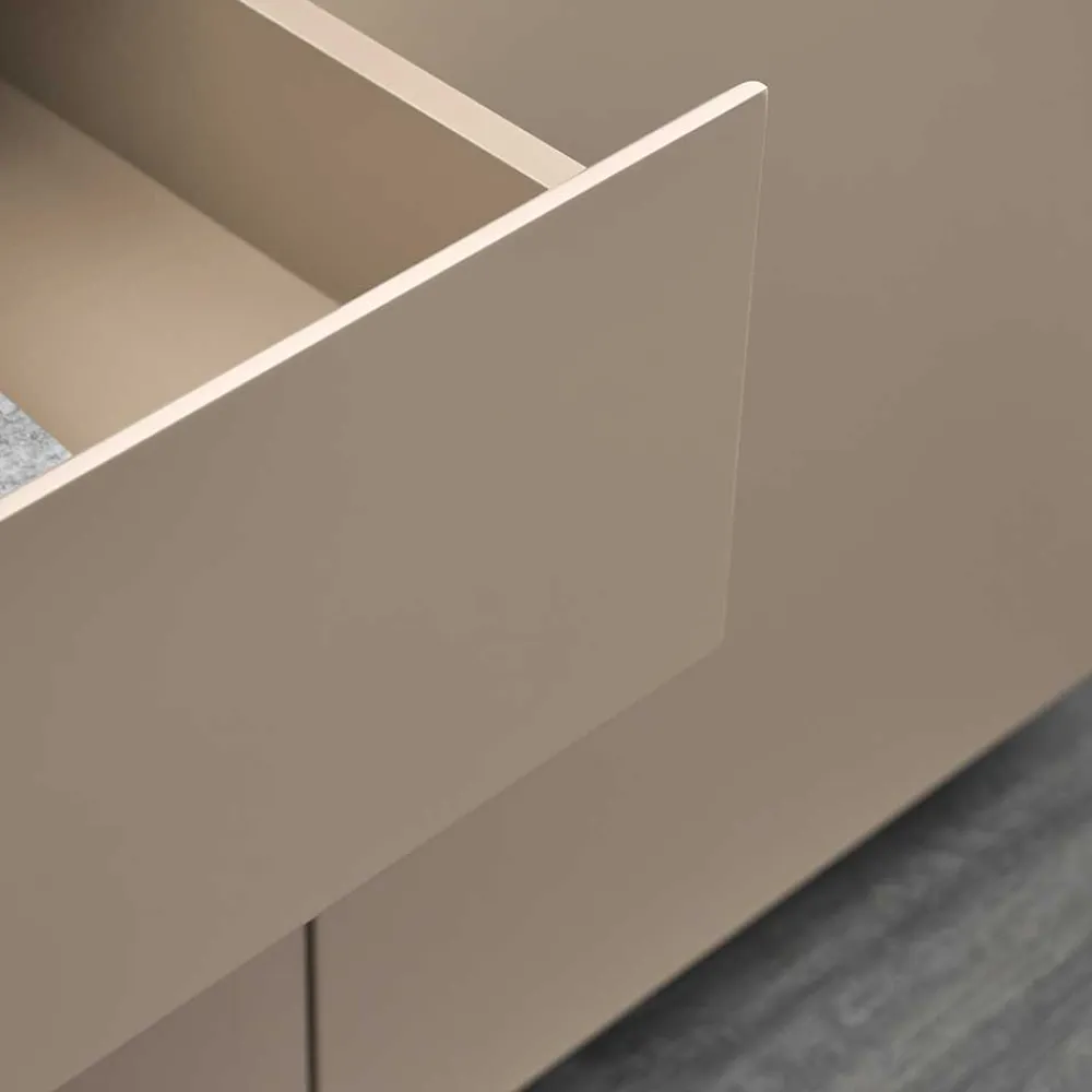 Wohnen 200x86x40 Sideboard Anrichte in Taupe & Akazie - Anja