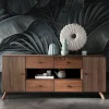 Wohnen Sideboards*180x75x40 Sideboard aus Kernbuche Braun - Malawi
