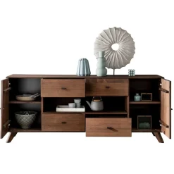 Wohnen Sideboards*180x75x40 Sideboard aus Kernbuche Braun - Malawi