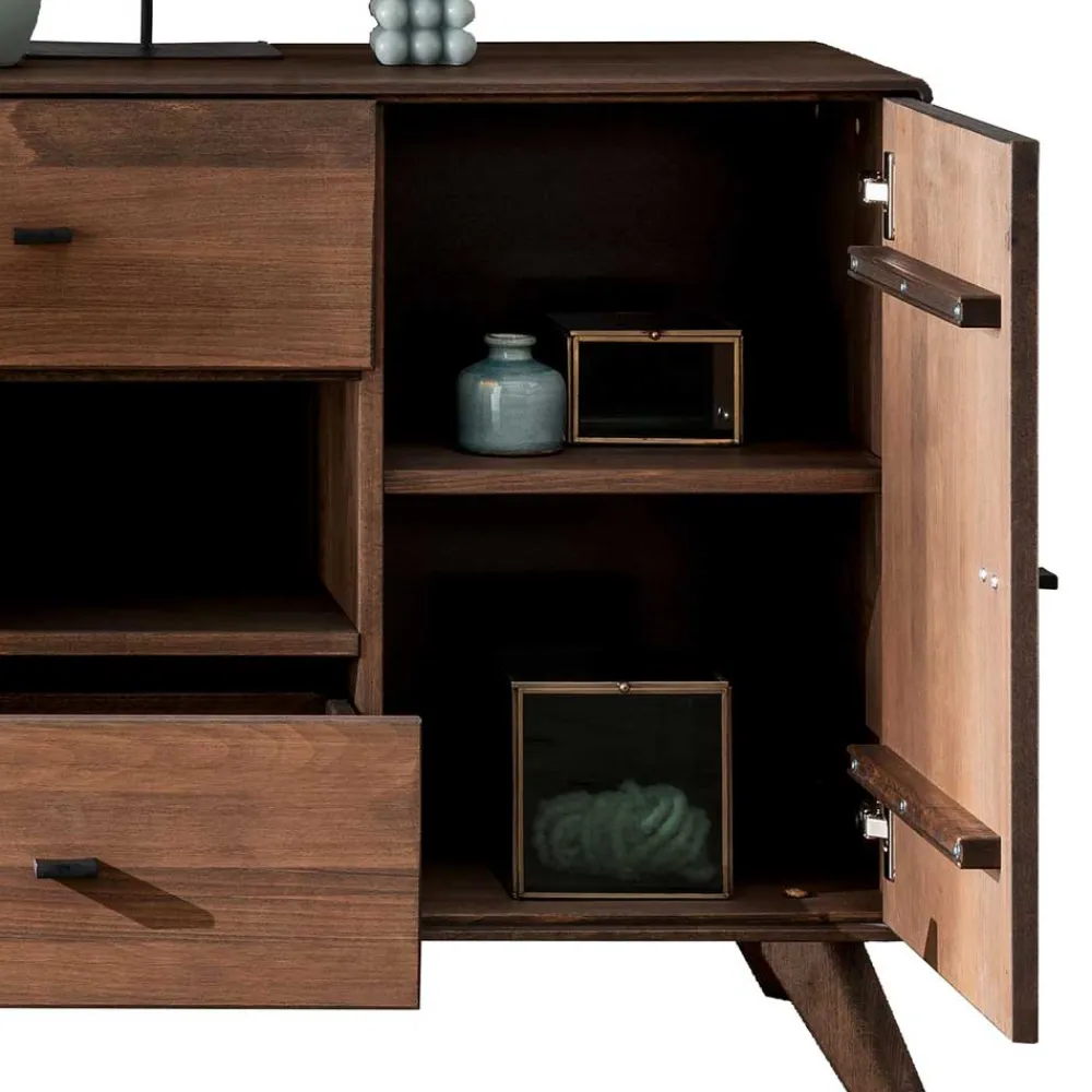 Wohnen Sideboards*180x75x40 Sideboard aus Kernbuche Braun - Malawi