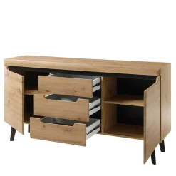 Wohnen Küchenschränke|Sideboards*160x83x40 Sideboard im Skandi Chic modern - Olcian