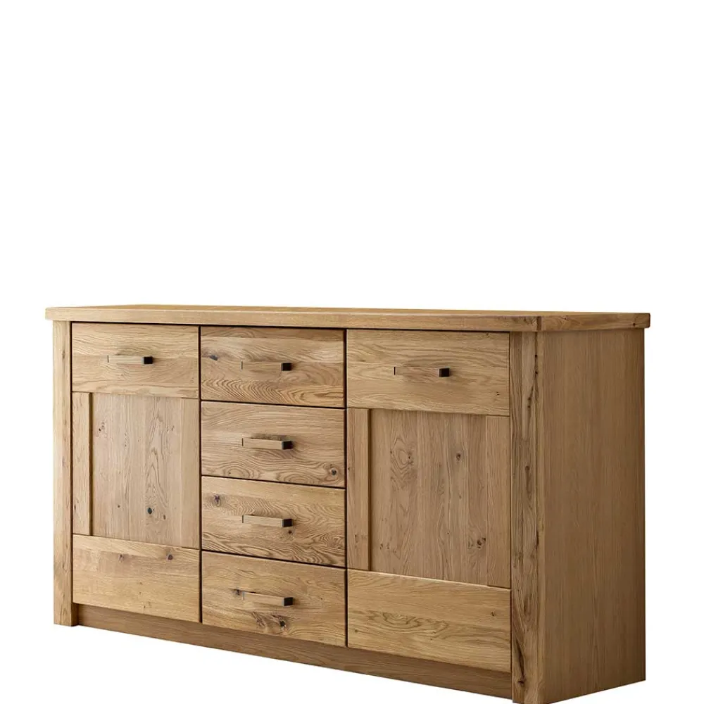 Wohnen 165x87x44 Sideboard in Asteiche auf Sockel - Zamron