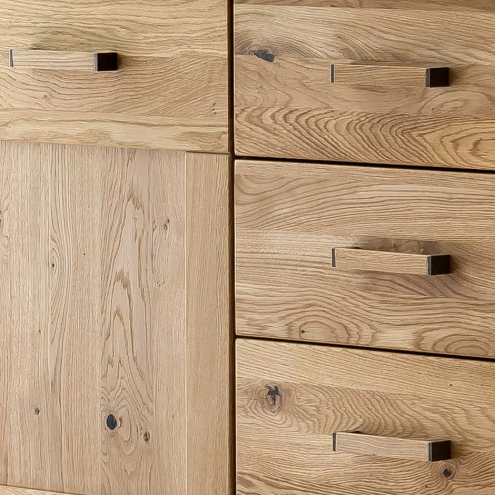 Wohnen 165x87x44 Sideboard in Asteiche auf Sockel - Zamron