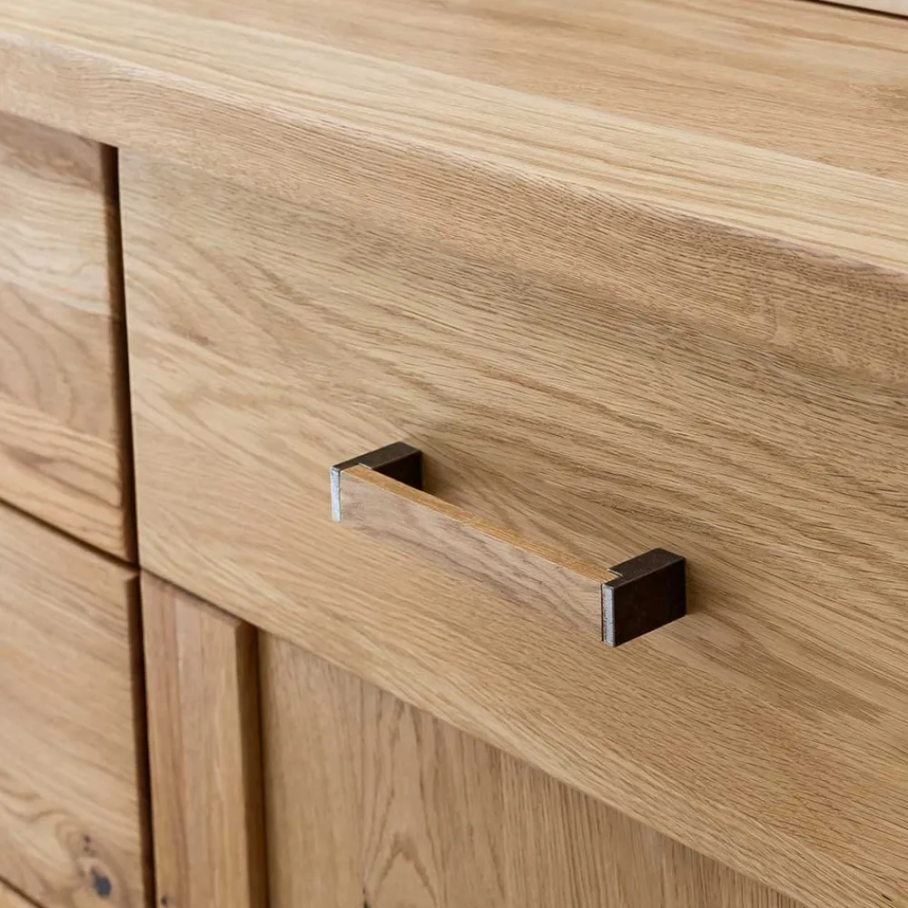 Wohnen 165x87x44 Sideboard in Asteiche auf Sockel - Zamron