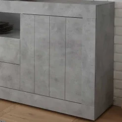 Wohnen Sideboards*184x86x43 Sideboard in Beton Nachbildung - Lary