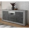 Wohnen 184x86x43 Sideboard in Grau zweifarbig - Faith