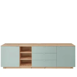 Wohnen 240x77x44 Sideboard in Graugrün und Wildeiche - Yoan