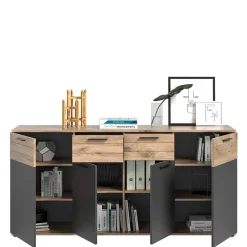 Wohnen Sideboards*180x87x40 Sideboard mit 2 Schubladen & 4 Türen - Lucios