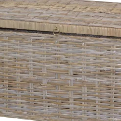 Wohnen Rattanmöbel|Sitztruhen*90x51x45 Sitztruhe aus Rattan Geflecht - Oleda