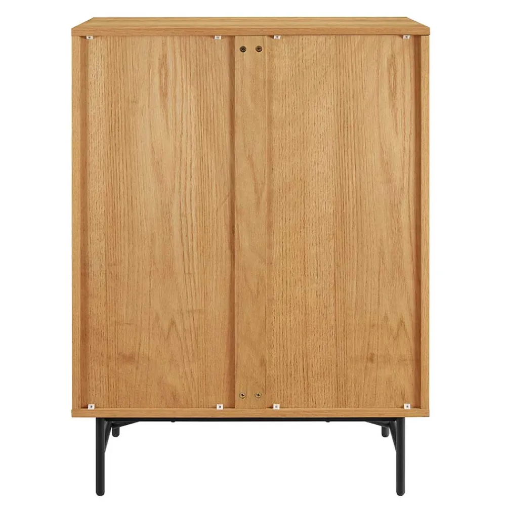 Wohnen 80x113x40 Skandi Hochkommode in Eiche - Piassona