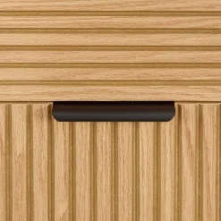 Wohnen 80x113x40 Skandi Hochkommode in Eiche - Piassona