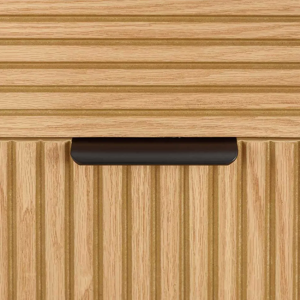 Wohnen 80x113x40 Skandi Hochkommode in Eiche - Piassona