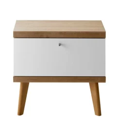 Wohnen 54x50x40 Skandi Nachtkommode mit Klappe - Cablos