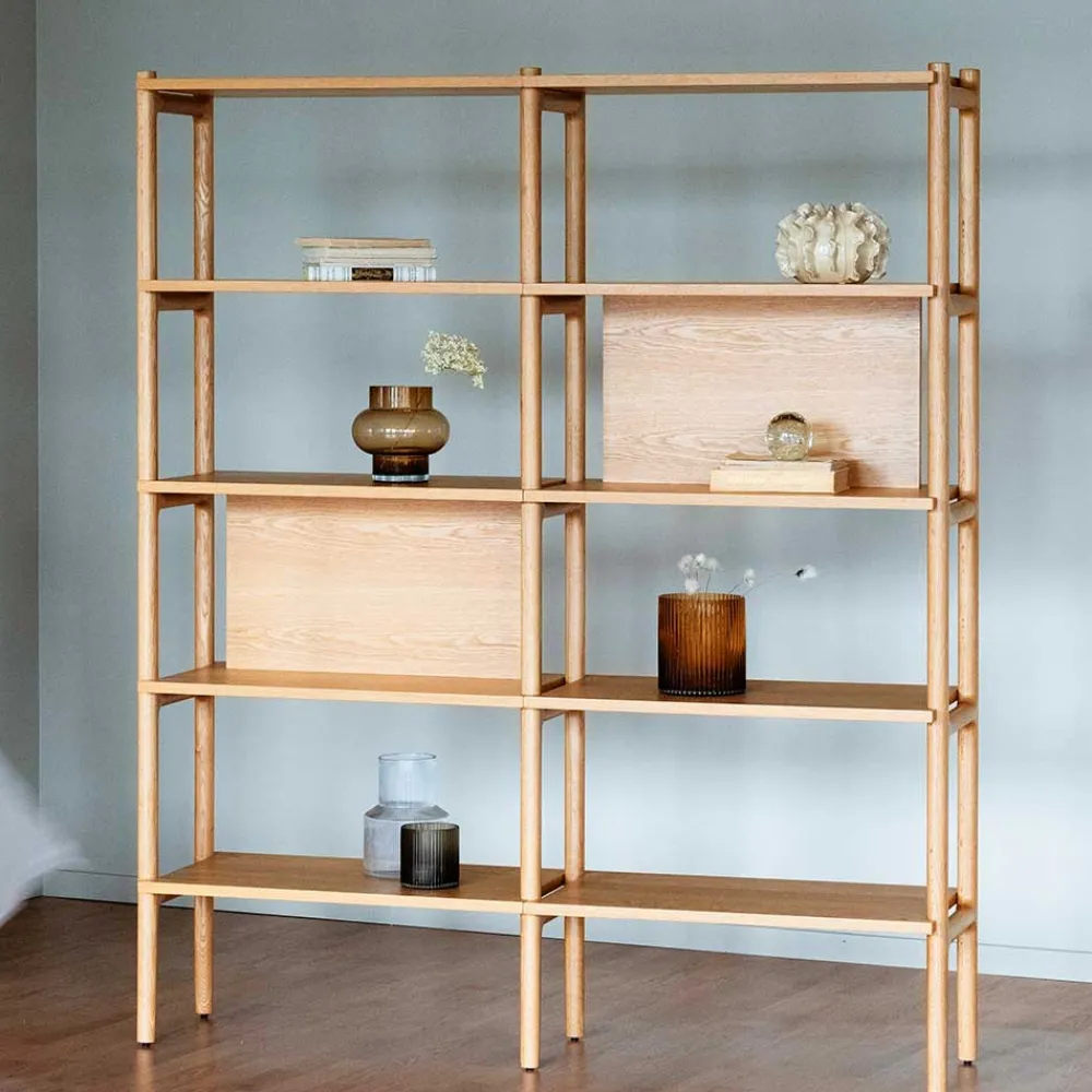 Wohnen Skandinavische Möbel|Wohnzimmer-Regale*140x166x36 Skandi Regal mit acht Fächern - Esman