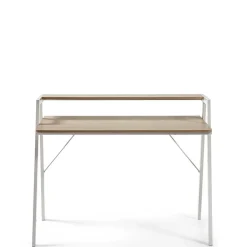 Wohnen Bürotische*115x91x60 Skandi Schreibtisch mit Aufsatz - Shining