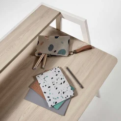 Wohnen Bürotische*115x91x60 Skandi Schreibtisch mit Aufsatz - Shining