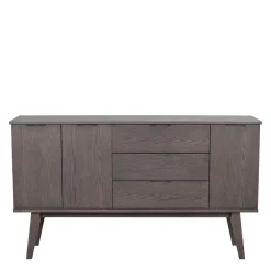 Wohnen 150x85x40 Skandi Sideboard in Eiche Dunkelbraun - Lomarios