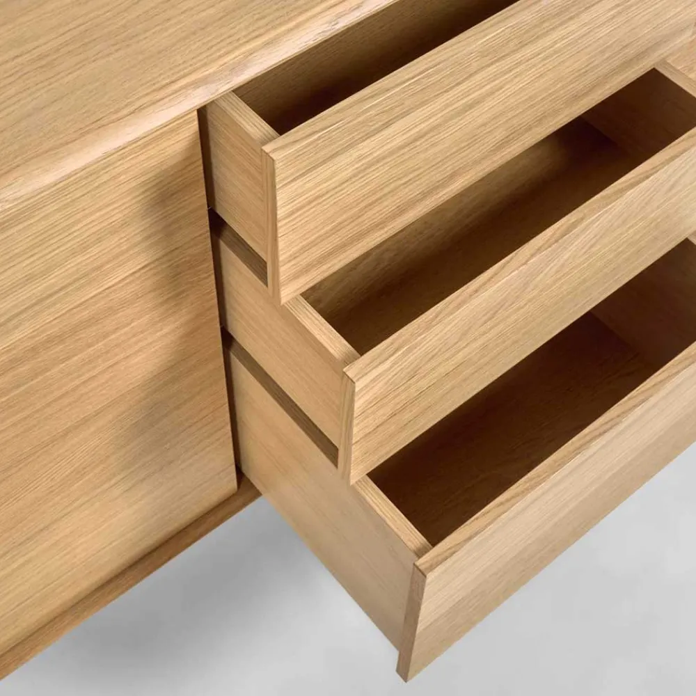 Wohnen 200x86x45 Skandi Sideboard in Eiche - Grover