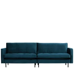 Wohnen Sofas|Sofa*275x83x88 Sofa mit blauem Bezug aus Samt - Cumagon
