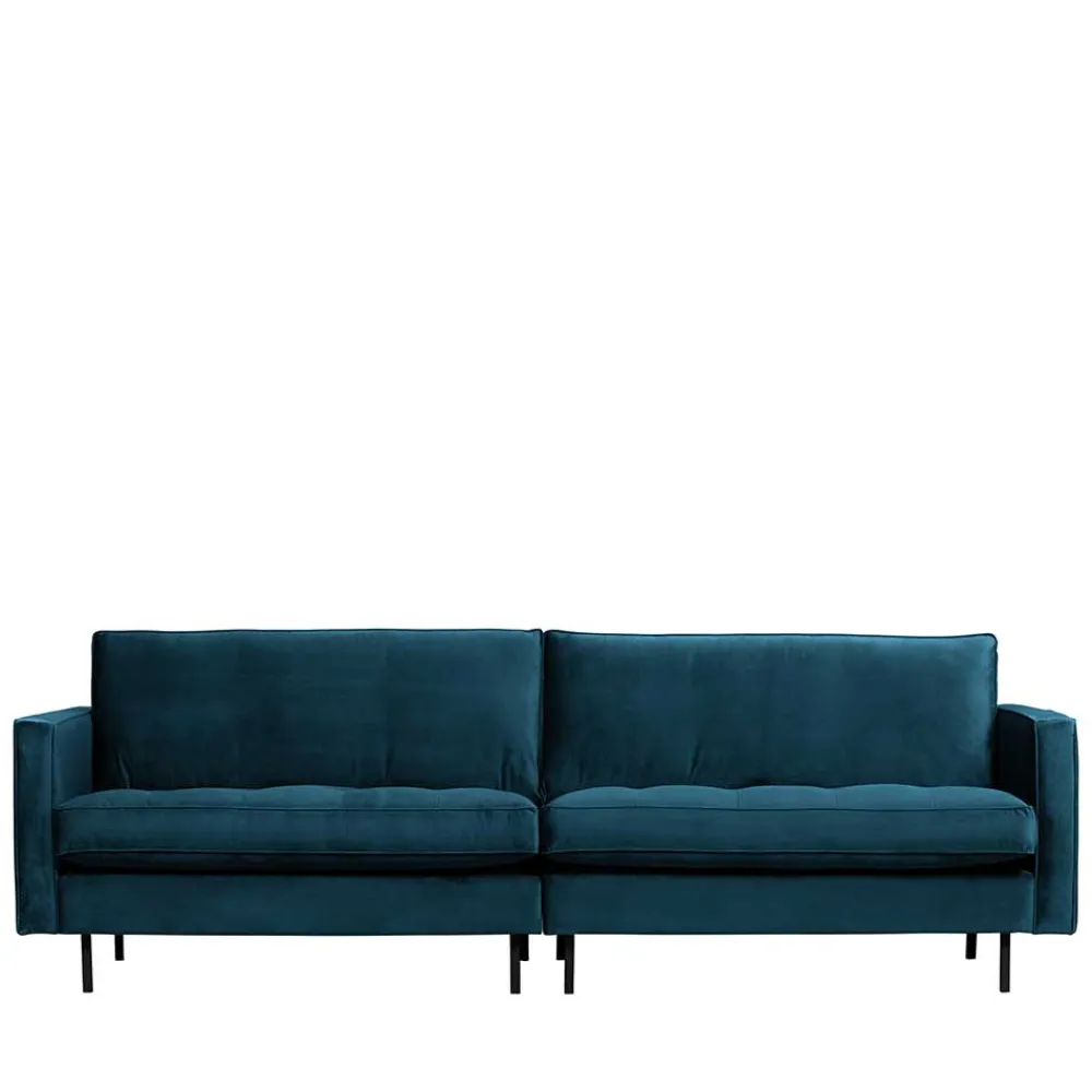 Wohnen Sofas|Sofa*275x83x88 Sofa mit blauem Bezug aus Samt - Cumagon