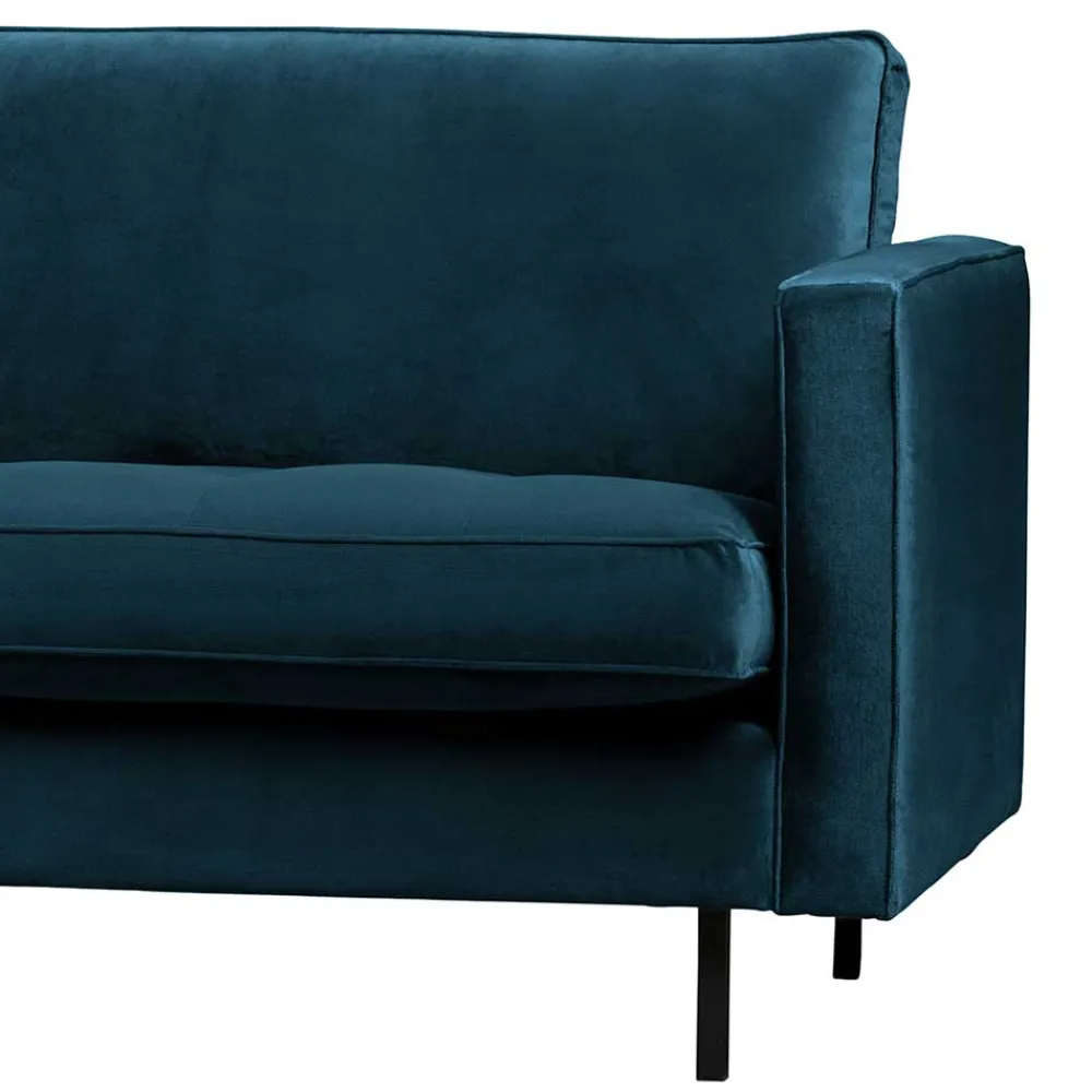Wohnen Sofas|Sofa*275x83x88 Sofa mit blauem Bezug aus Samt - Cumagon