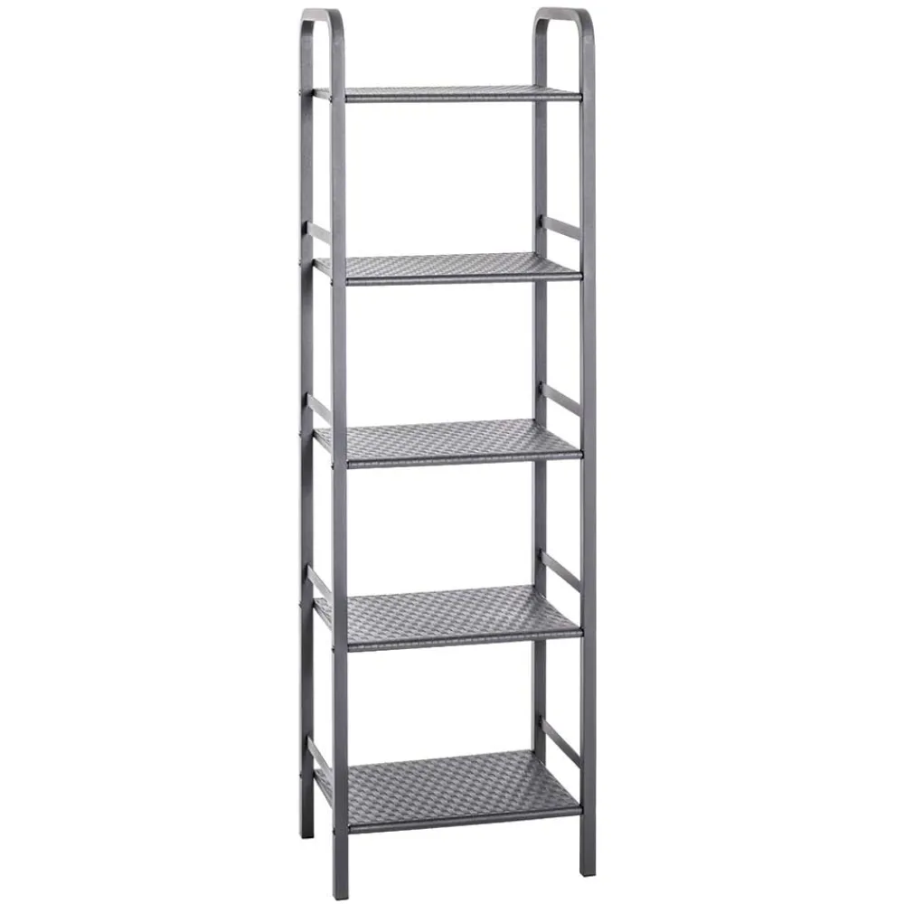 Wohnen Schuhschränke*40x137x28 Stahlregal in Grau pulverbeschichtet - Nadiola